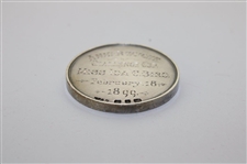 1899 Datchet Golf Club Ankerwycke Challenge Cup Sterling Silver Medal Won by Miss Ida C. Bird