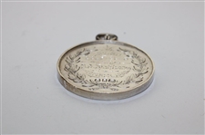 1898 Lewes Golf Club Sterling Silver Medal Won by B. J. Saunders