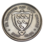 1916 St. Leonards And East Sussex Golf Club CM Sterling Silver Medal Won by Lt. L.V E.J.