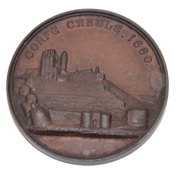 1904 Isle Of Purbeck GC Pilot Cup Medal Presented by President Ralph Bankes to Winner Gerald Robinson 