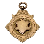 9 ct Gold Medal 1907 Bredisholm Golf Club 