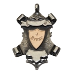 1913 Sterling Silver Shield Medal with J Byrne made by Haseler