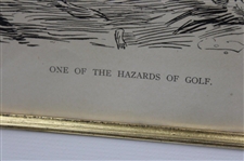 1898 Life Publishing Company One Of The Hazards Of Golf - Framed