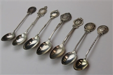 Seven (7) Various Vintage Golf Themed Sterling Silver Spoons