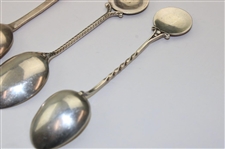 Seven (7) Various Vintage Golf Themed Sterling Silver Spoons