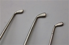 Seven (7) Various Vintage Golf Club Handled Sterling Silver Spoons