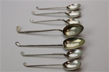 Seven (7) Various Vintage Golf Club Handled Sterling Silver Spoons
