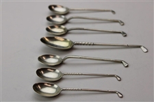 Seven (7) Various Vintage Golf Club Handled Sterling Silver Spoons