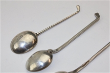 Seven (7) Various Vintage Golf Club Handled Sterling Silver Spoons