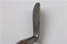 Antique George Forrester Earlsferry Smooth Face Putting Cleek Hickory Shaft Golf Club