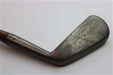 Antique George Forrester Earlsferry Smooth Face Putting Cleek Hickory Shaft Golf Club