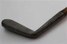 Antique George Forrester Earlsferry Smooth Face Putting Cleek Hickory Shaft Golf Club