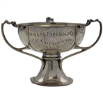 1913 Douglas Park Golf Club Championship Sterling Silver Trophy Won by James A. McGlashan