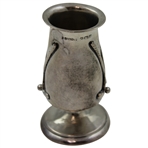 1936 Sterling Silver Crossed Golf Clubs w/Golf Ball Themed Candlestick Holder