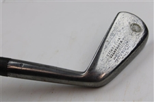 Antique The Gamage London Hand Forged Smooth Face Hickory Shaft Golf Iron