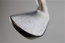 Antique The Gamage London Hand Forged Smooth Face Hickory Shaft Golf Iron