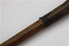 Antique The Gamage London Hand Forged Smooth Face Hickory Shaft Golf Iron