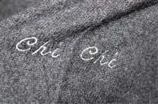 Chi Chi Rodriguez's Personal Peter Scott Gray Cashmere Sweater w/Sponsor - M
