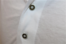 Chi Chi Rodriguez's Personal Antigua White, Green & Blue Polo w/Sponsor - M