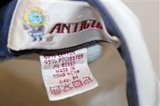 Chi Chi Rodriguez's Personal Antigua White, Green & Blue Polo w/Sponsor - M