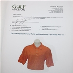 Chi Chi Rodriguez's Personal Turtle Bay Championship Logo Orange Polo - M