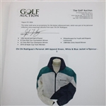 Chi Chi Rodriguez's Personal JMN Apparel Green, White & Blue Jacket w/Sponsor - S