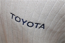 Chi Chi Rodriguez's Personal Bobby Jones Tan 100% Baby Alpaca Cardigan w/Sponsor - M