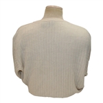 Chi Chi Rodriguez's Personal Bobby Jones Tan 100% Baby Alpaca Cardigan w/Sponsor - M