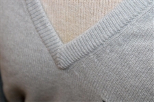 Chi Chi Rodriguez's Personal Pringle Gray Cashmere Sweater w/Sponsor 