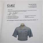 Chi Chi Rodriguez's Personal El Legado Golf Resort Purple Polo w/Sponsor - M