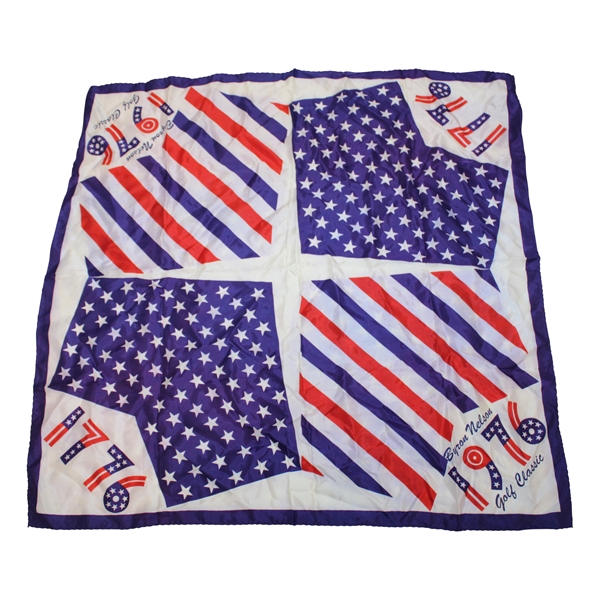 Chi Chi Rodriguezs 1976 Byron Nelson Golf Classic Red, White & Blue Handkerchief