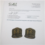 Chi Chi Rodriguez's Personal Post Swing Golfer with Caddy Themed JB Bookends