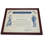 Four (4) Chi Chi Plaques/Awards - Honorary Citizen, Appointment of Mayorship & more