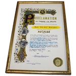 Four (4) Chi Chi Plaques/Awards - Honorary Citizen, Appointment of Mayorship & more