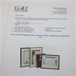 Four (4) Chi Chi Plaques/Awards - Honorary Citizen, Appointment of Mayorship & more