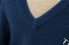 Chi Chi Rodriguez's Personal Pringle Blue Cashmere Sweater w/Sponsor 