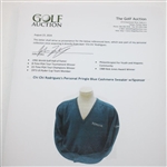 Chi Chi Rodriguez's Personal Pringle Blue Cashmere Sweater w/Sponsor 
