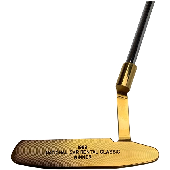 Scotty Cameron Titleist Gold Plated Victory Newport Two Putter Tiger Woods 1999 National Car Rental Classic