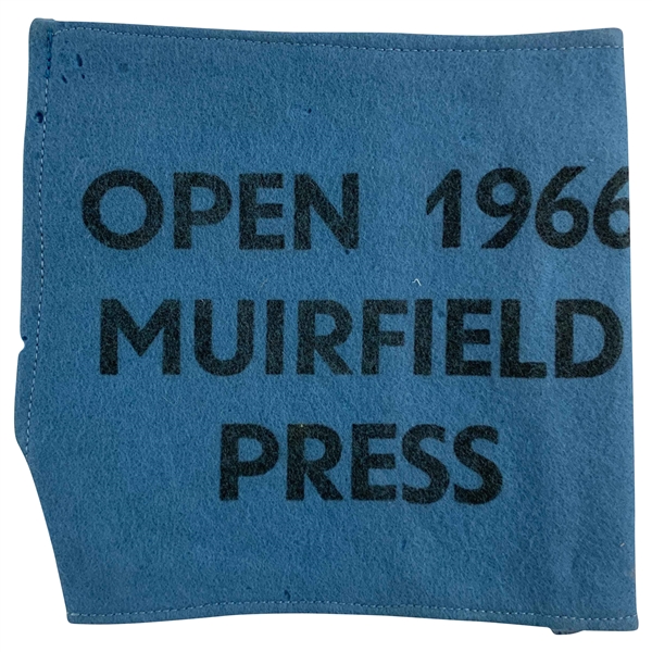 1966 Open Championship at Muirfield Press Armband - Nicklaus win!