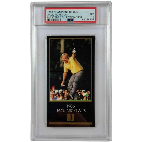 1993 Grand Slam Ventures Champions of Golf Jack Nicklaus Masters Collection PSA 7