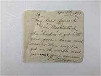 Walter Hagen Signed 1937 Handwritten Note w/ LESCO Tournament Flag JSA ALOA