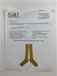 A Pair of Payne Stewart Tournament-Worn NFL ProShop Yellow Cable-Knit Golf Socks