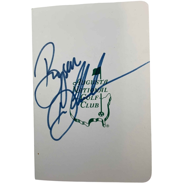 Bryson Dechambeau Signed Augusta National Golf Club Scorecard JSA ALOA