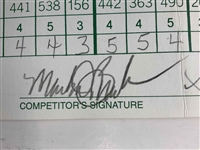 Payne Stewart and Mark Brooks Signed 1994 The Memorial Tournament Official Scorecard