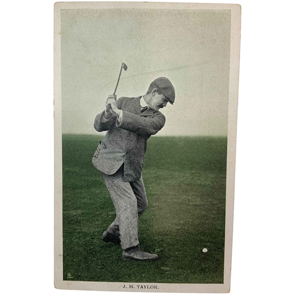 c. 1900 J.H. Taylor Champion Golfer Series Postcard