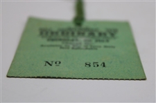 1970 The OPEN Championship Thursday Ticket #854 w/Original String - Jack Nicklaus Win