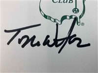 Tom Watson Signed Augusta National GC Scorecard JSA ALOA