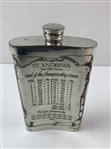 St. Andrews The Old Course Commemorative Pewter Hip Flask