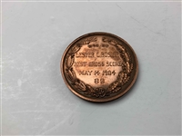 1904 Huntingdon Valley Country Club Bronze Golf Award Medal Lester C. Bosler