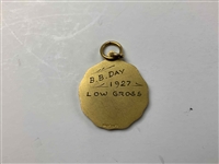 1927 B.B.G.C. Gold-Filled Golf Award Medal for Low Gross